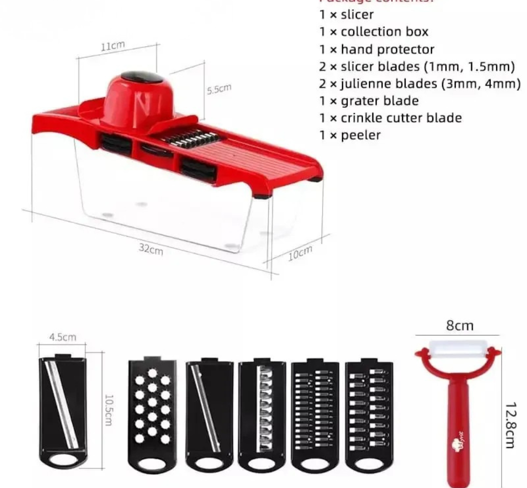 6-in-1 Mandoline Vegetable Grater & Slicer