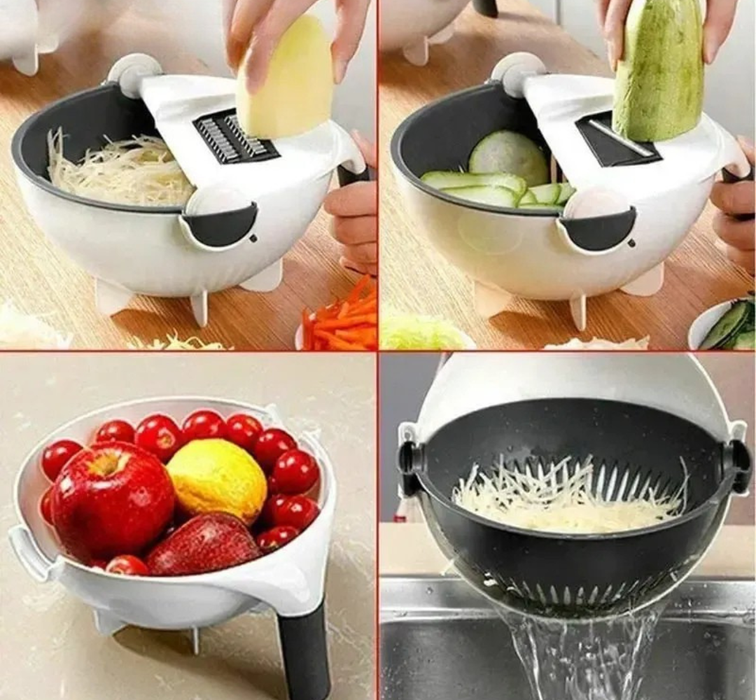 Vegetable Cutter with Drain Basket