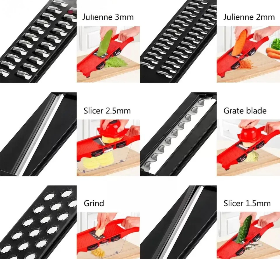 6-in-1 Mandoline Vegetable Grater & Slicer